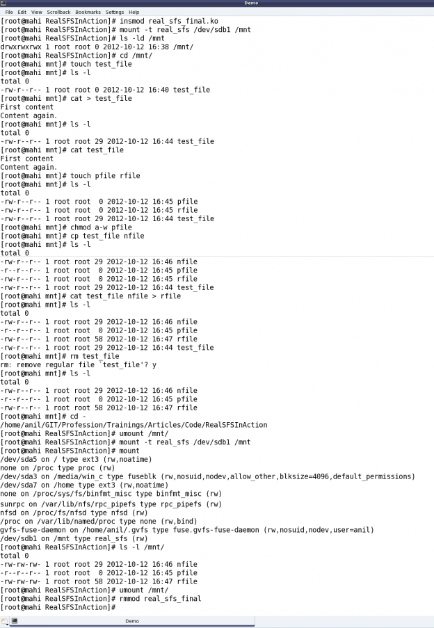 The Semester Project – Part VII: File System in Action | Playing with ...