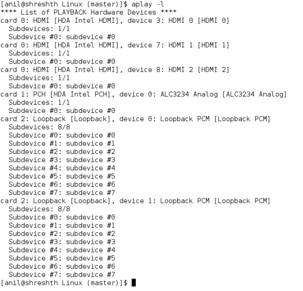 Playing with ALSA loopback devices Playing with Systems
